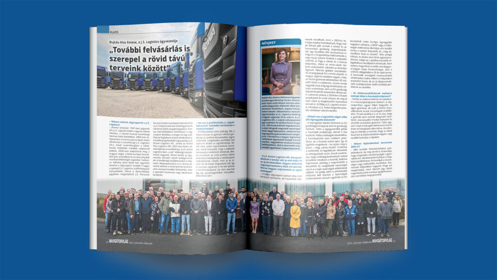 Bujtás-Kiss Emese, a J.S. Logistics ügyvezetője „További felvásárlás is szerepel a rövid távú terveink között”